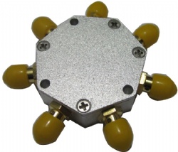 DC-6GHz 6路电阻功分器